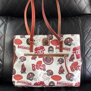 Dooney & Bourke Buccaneers Red and White Tote